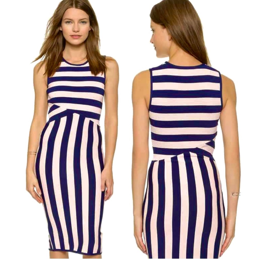 Timo Weiland Striped Midi Dress NWT